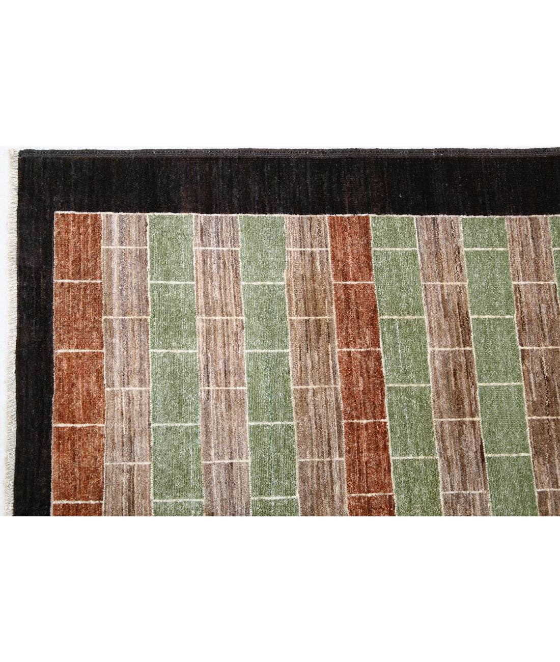 Modcar 6'8'' X 9'4'' Hand-Knotted Wool Rug 6'8'' x 9'4'' (200 X 280) / Multi / N/A