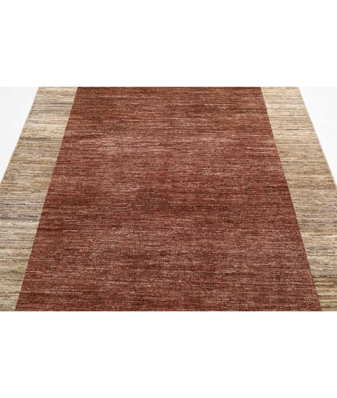 Modcar 5'6'' X 7'9'' Hand-Knotted Wool Rug 5'6'' x 7'9'' (165 X 233) / Multi / N/A