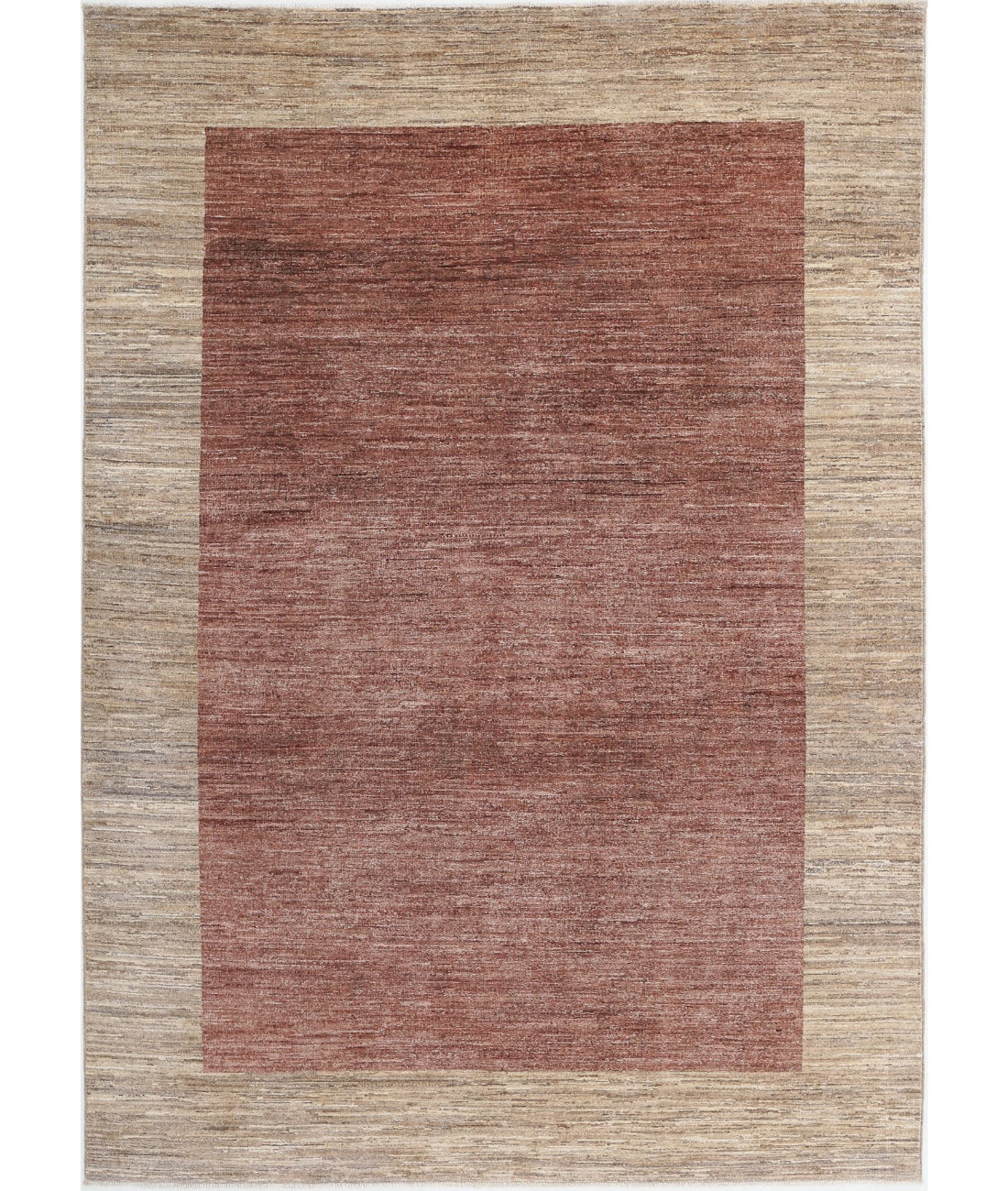 Modcar 5'6'' X 7'9'' Hand-Knotted Wool Rug 5'6'' x 7'9'' (165 X 233) / Multi / N/A