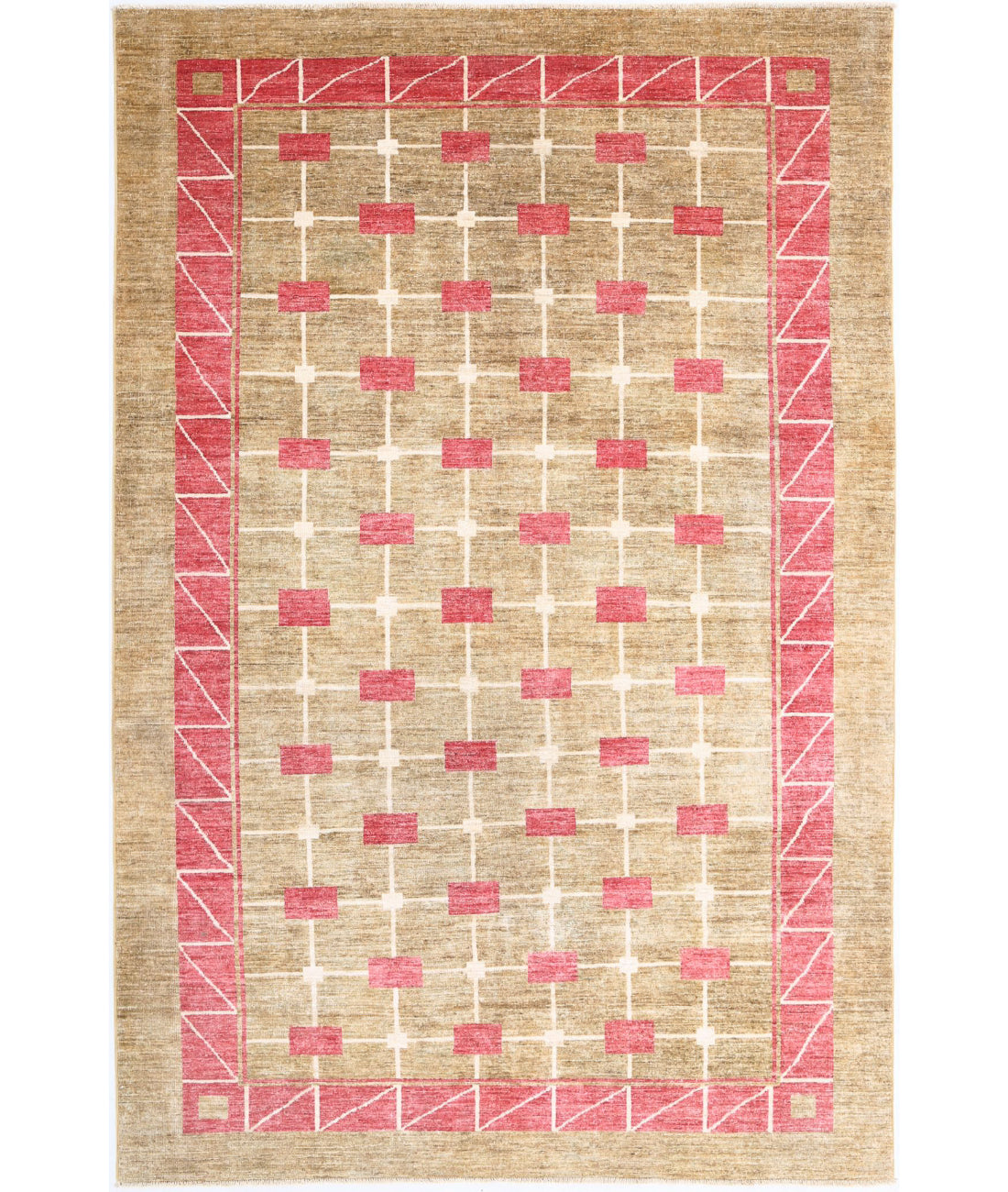 Modcar 5'8'' X 8'11'' Hand-Knotted Wool Rug 5'8'' x 8'11'' (170 X 268) / Multi / N/A