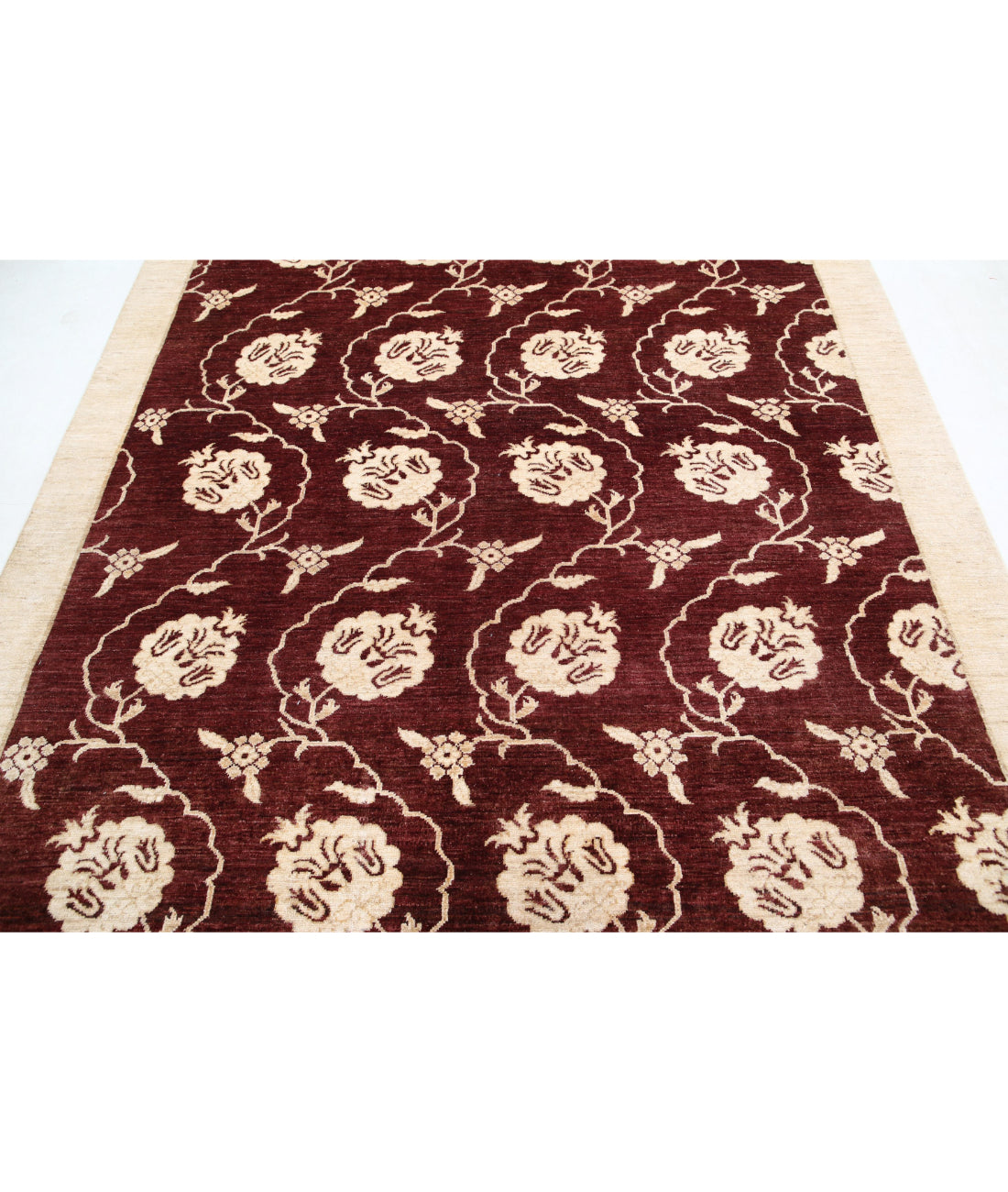 Modcar 6'8'' X 9'7'' Hand-Knotted Wool Rug 6'8'' x 9'7'' (200 X 288) / Beige / N/A