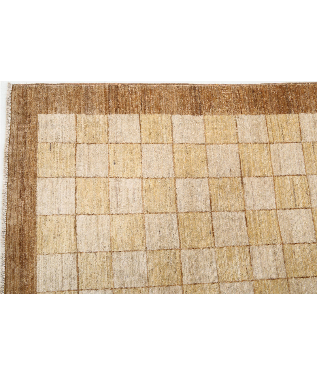 Modcar 5'11'' X 8'7'' Hand-Knotted Wool Rug 5'11'' x 8'7'' (178 X 258) / Beige / N/A