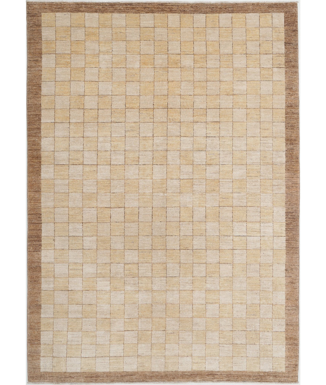 Modcar 5'11'' X 8'7'' Hand-Knotted Wool Rug 5'11'' x 8'7'' (178 X 258) / Beige / N/A