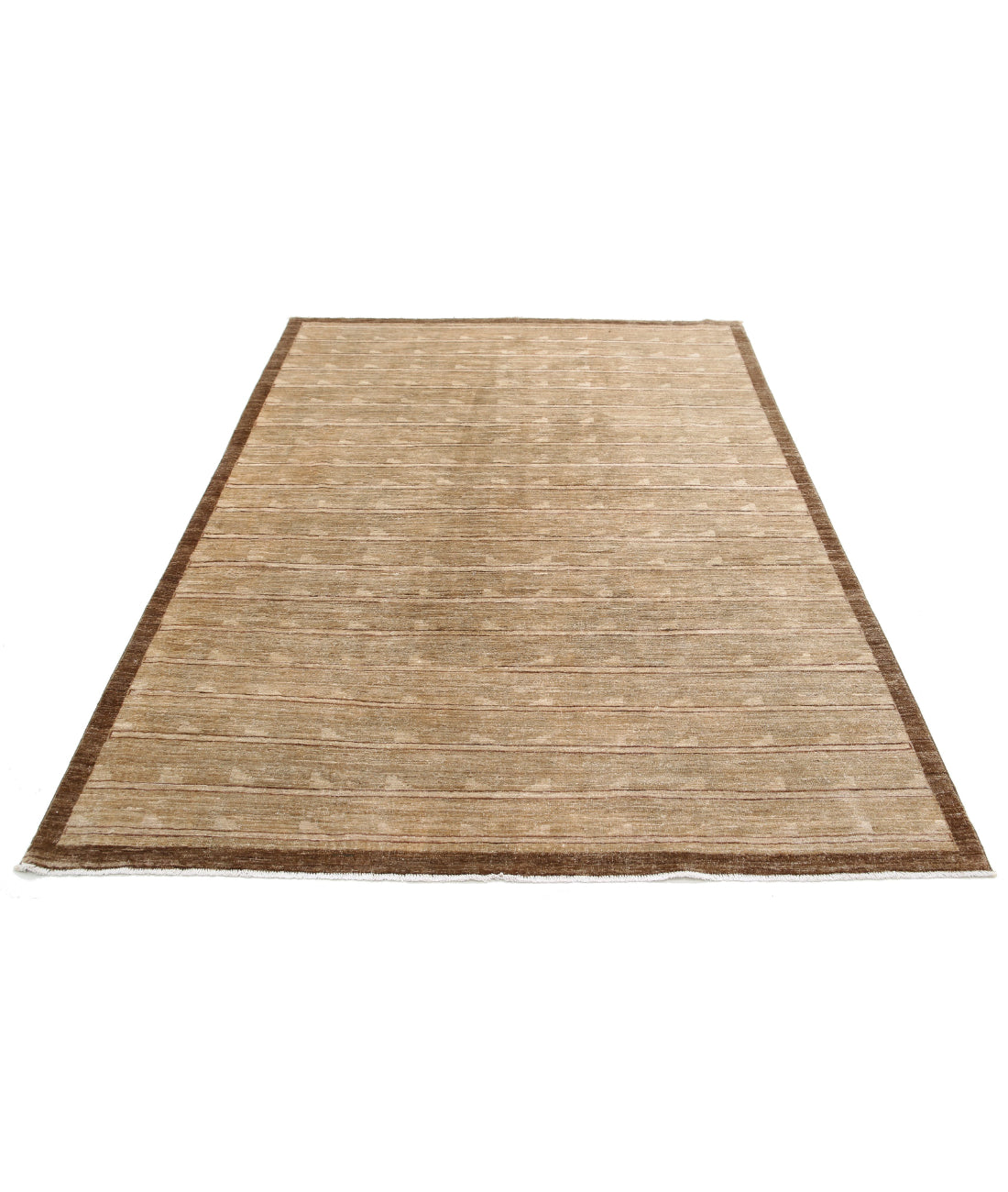 Modcar 5'7'' X 7'7'' Hand-Knotted Wool Rug 5'7'' x 7'7'' (168 X 228) / Beige / N/A