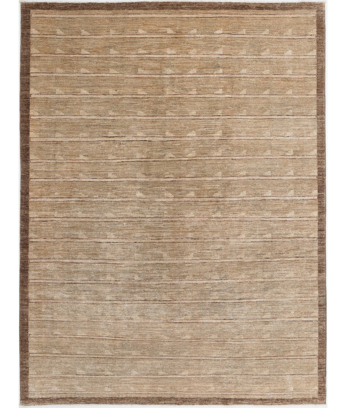 Modcar 5'7'' X 7'7'' Hand-Knotted Wool Rug 5'7'' x 7'7'' (168 X 228) / Beige / N/A