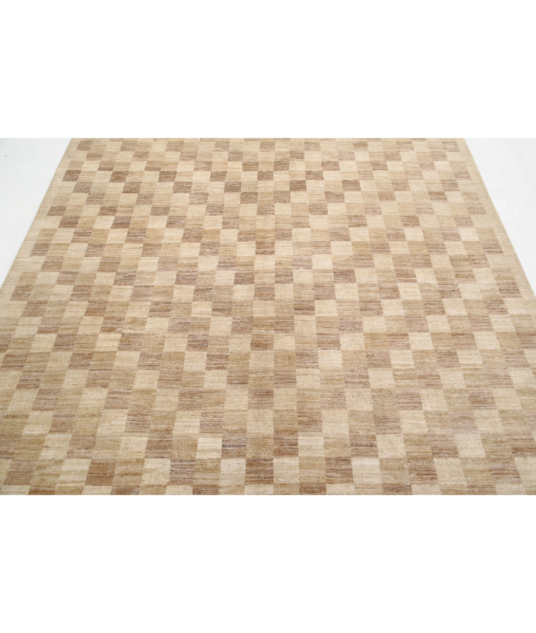 Modcar 6'5'' X 7'11'' Hand-Knotted Wool Rug 6'5'' x 7'11'' (193 X 238) / Beige / N/A