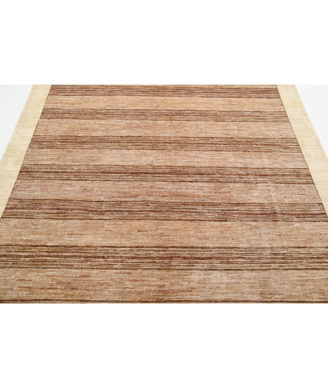 Modcar 6'3'' X 7'9'' Hand-Knotted Wool Rug 6'3'' x 7'9'' (188 X 233) / Beige / N/A