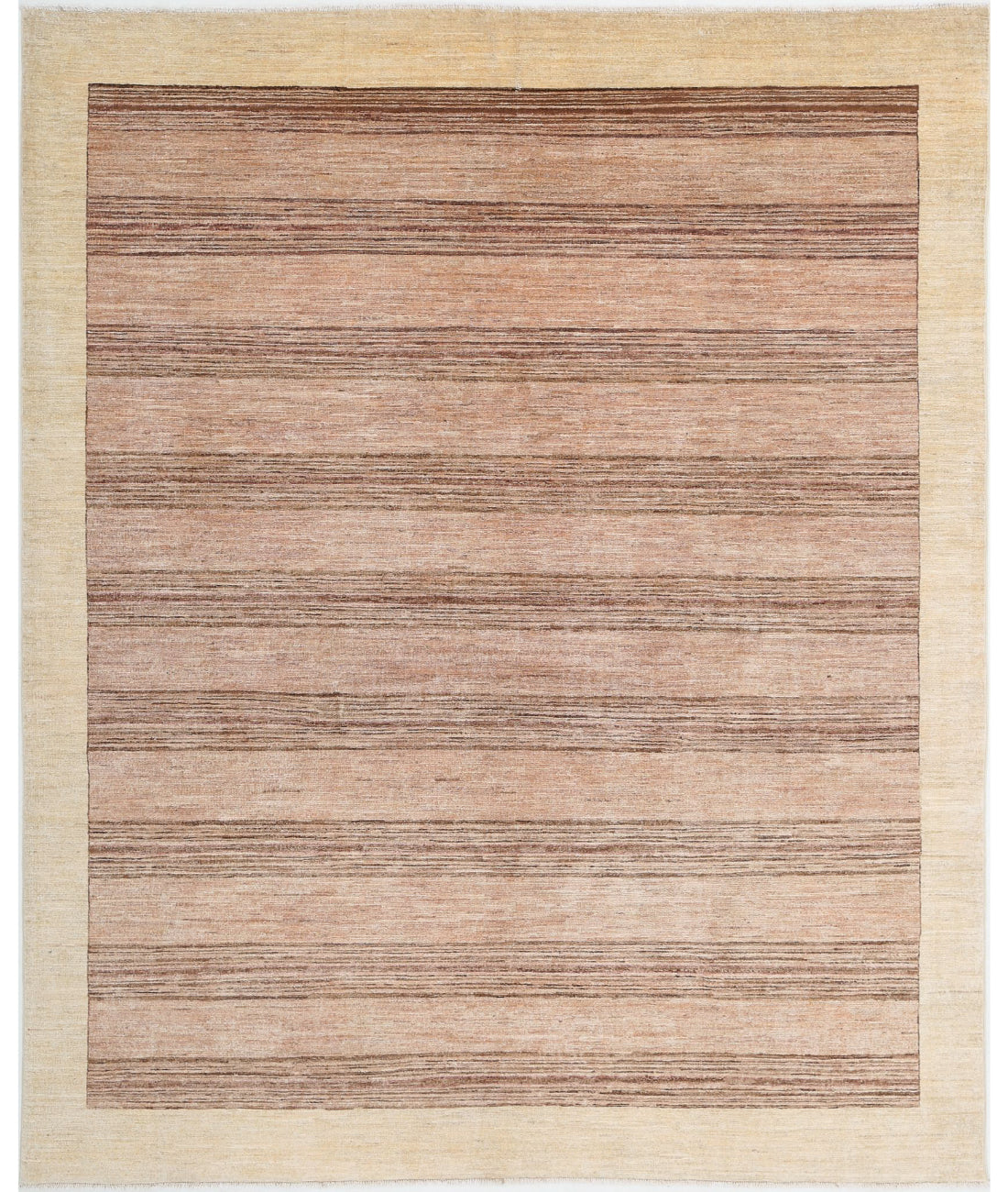 Modcar 6'3'' X 7'9'' Hand-Knotted Wool Rug 6'3'' x 7'9'' (188 X 233) / Beige / N/A