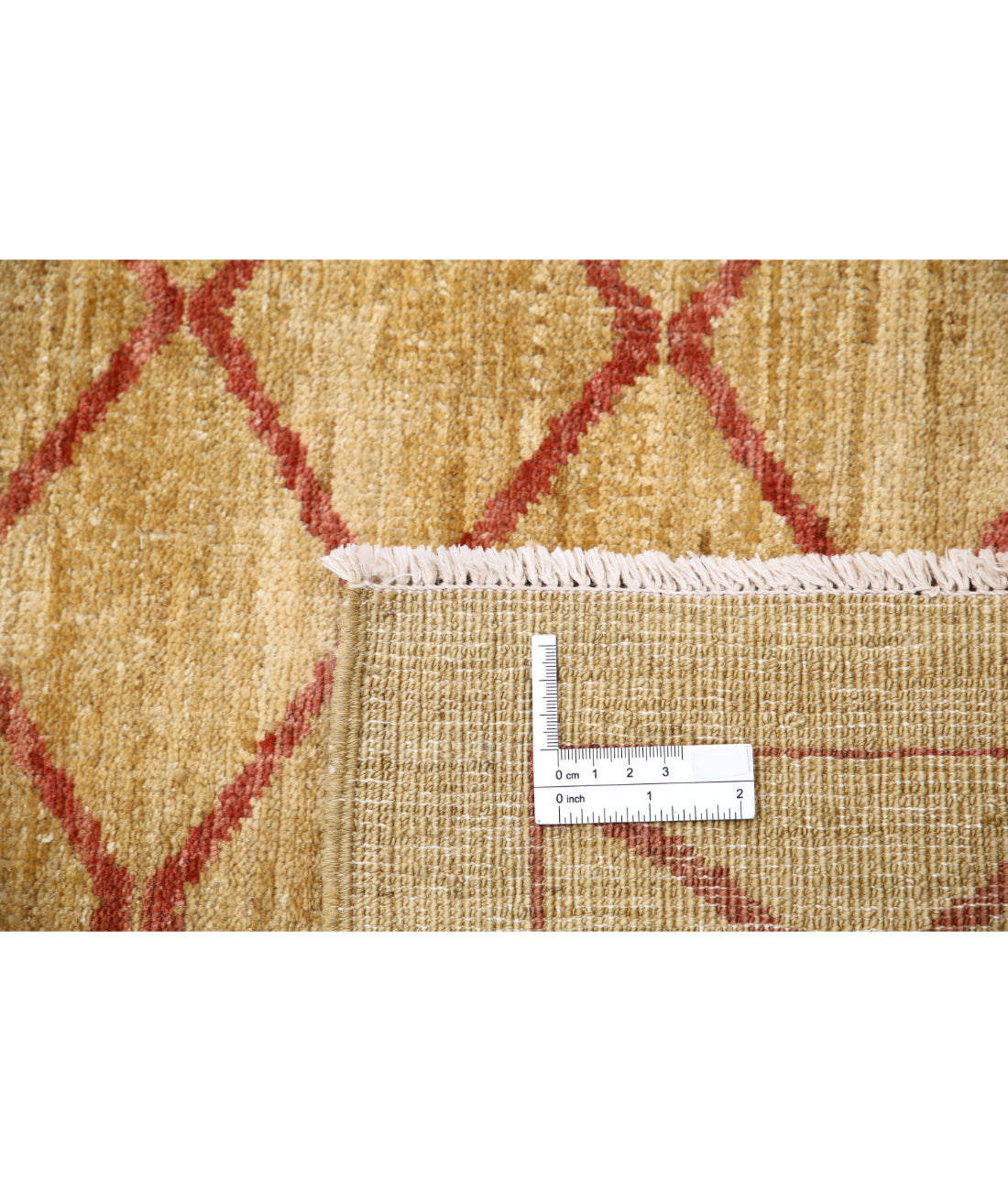 Modcar 5'7'' X 7'7'' Hand-Knotted Wool Rug 5'7'' x 7'7'' (168 X 228) / Beige / N/A