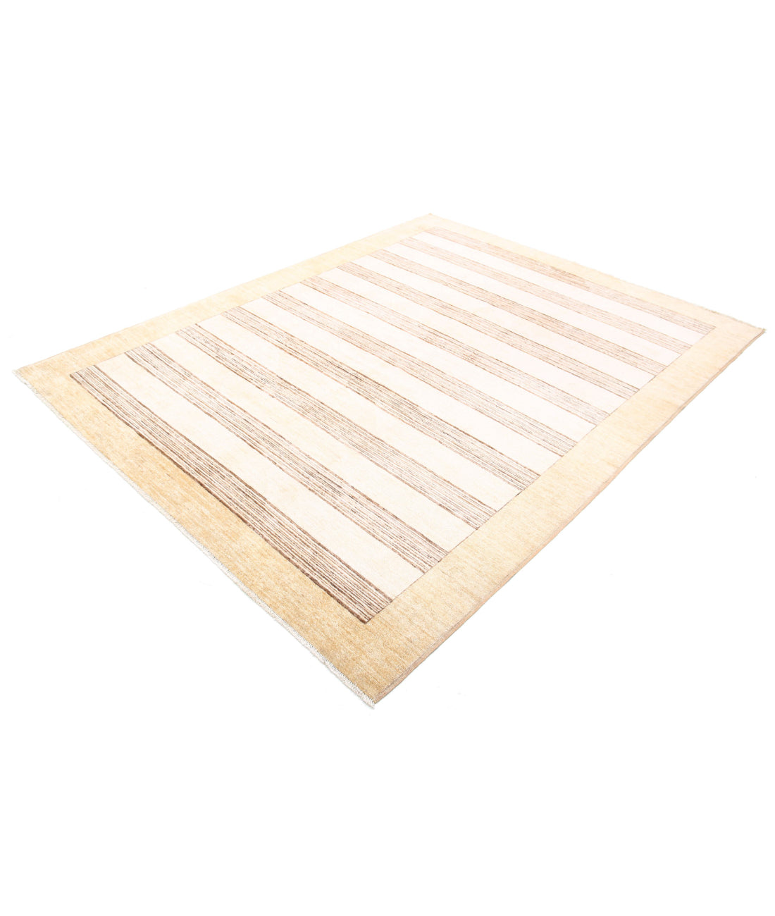 Modcar 6'5'' X 8'2'' Hand-Knotted Wool Rug 6'5'' x 8'2'' (193 X 245) / Beige / N/A