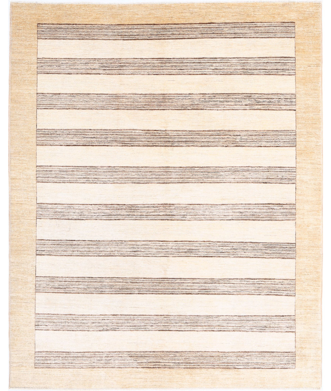 Modcar 6'5'' X 8'2'' Hand-Knotted Wool Rug 6'5'' x 8'2'' (193 X 245) / Beige / N/A