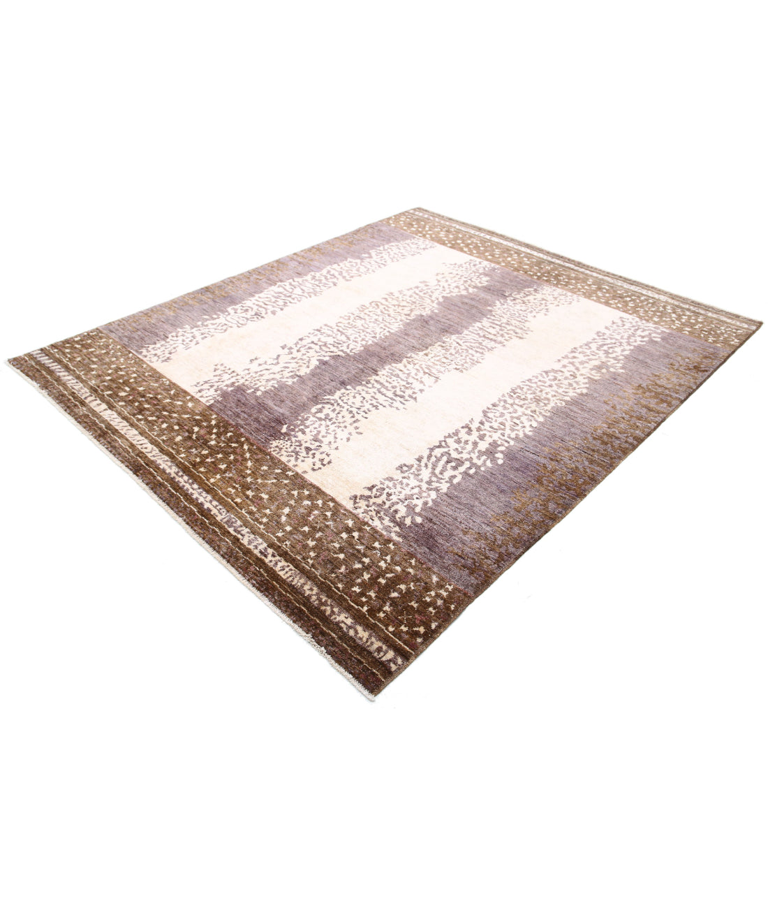 Modcar 6'7'' X 8'0'' Hand-Knotted Wool Rug 6'7'' x 8'0'' (198 X 240) / Beige / N/A