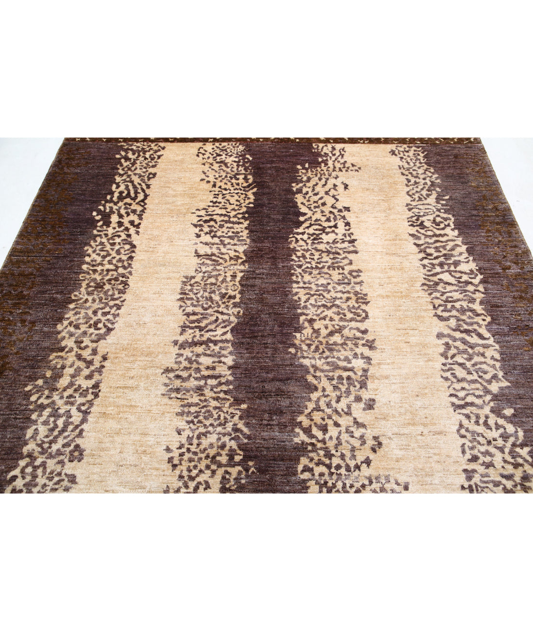 Modcar 6'7'' X 8'0'' Hand-Knotted Wool Rug 6'7'' x 8'0'' (198 X 240) / Beige / N/A