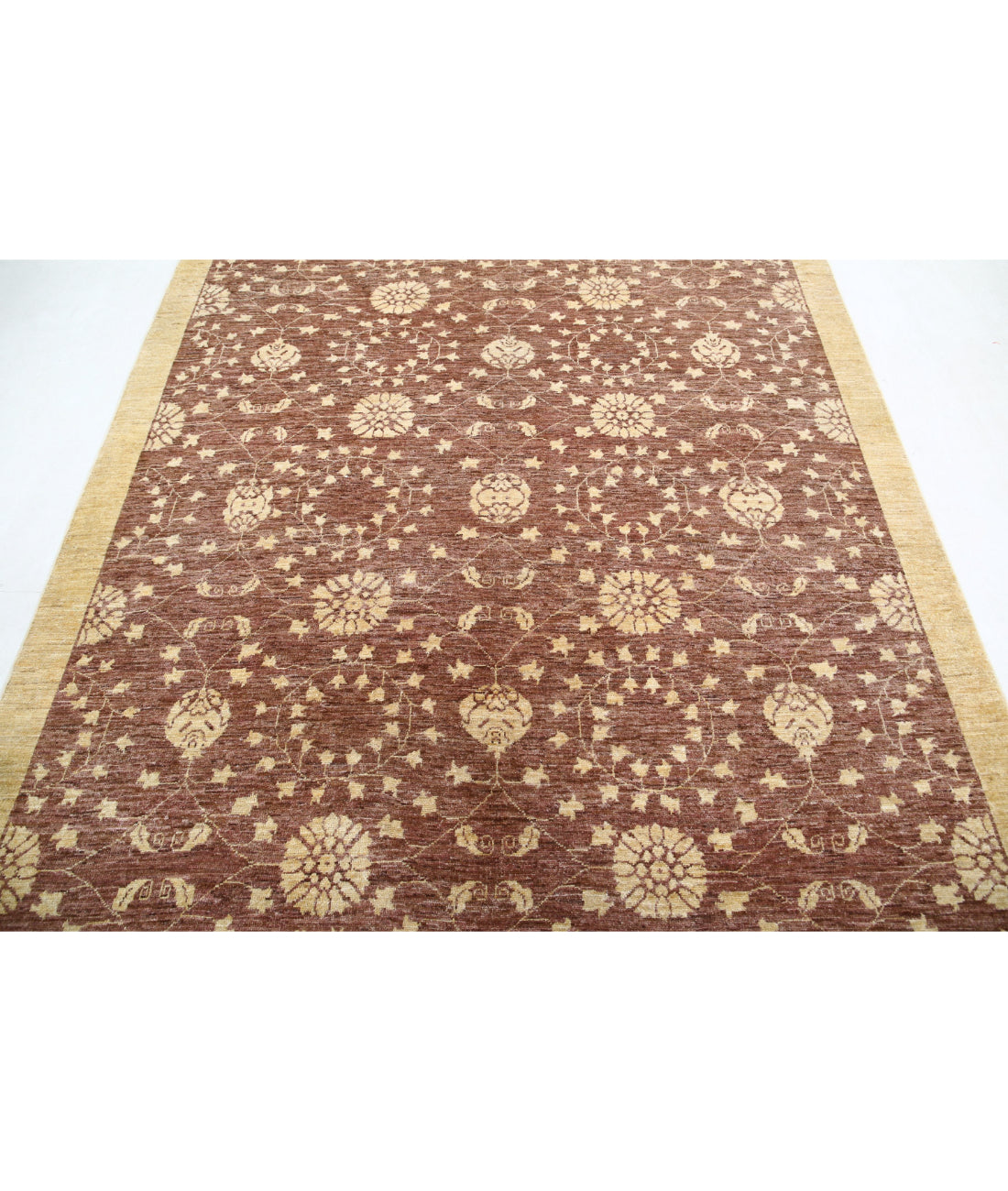 Modcar 6'1'' X 8'6'' Hand-Knotted Wool Rug 6'1'' x 8'6'' (183 X 255) / Multi / N/A