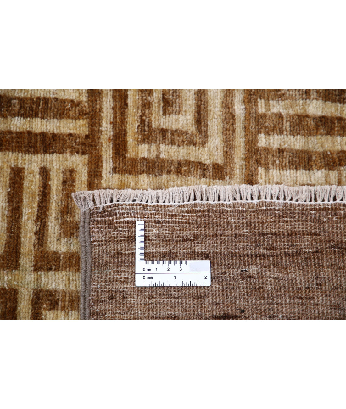 Modcar 5'5'' X 8'7'' Hand-Knotted Wool Rug 5'5'' x 8'7'' (163 X 258) / Beige / N/A