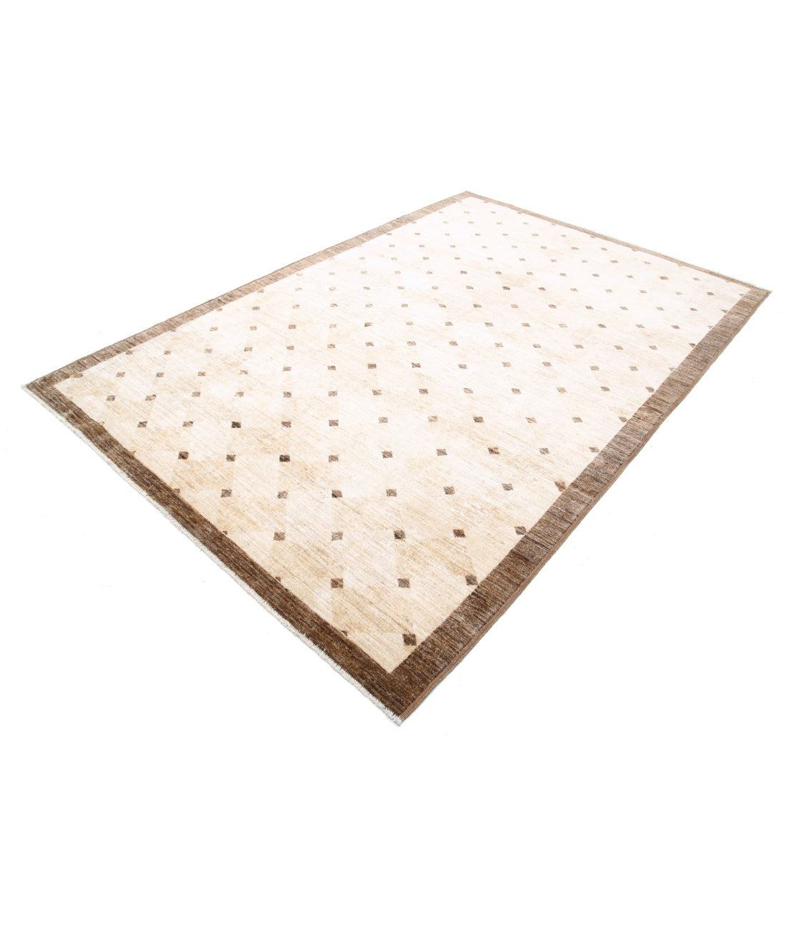 Modcar 6'0'' X 8'11'' Hand-Knotted Wool Rug 6'0'' x 8'11'' (180 X 268) / Beige / N/A