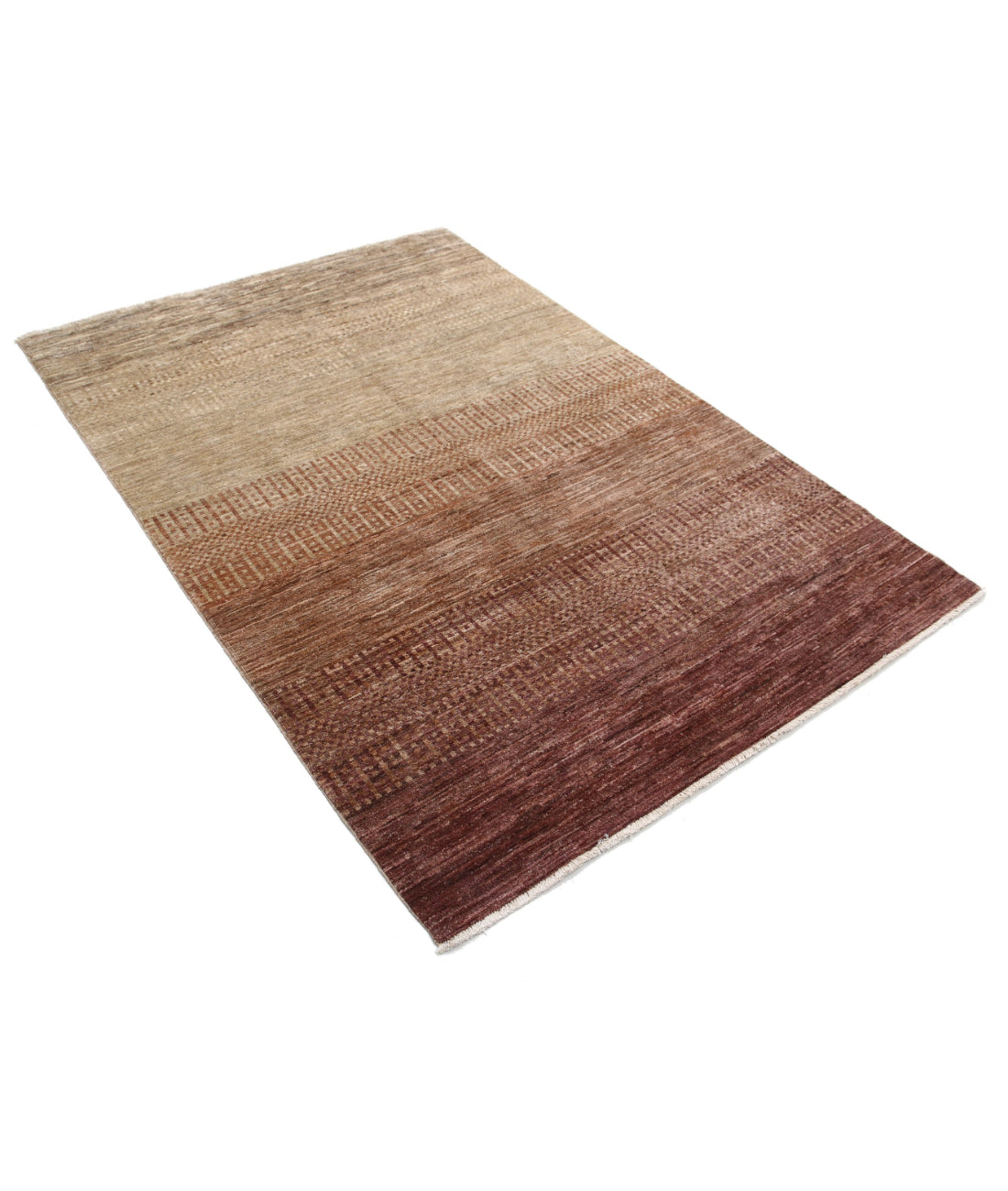 Modcar 4'5'' X 6'6'' Hand-Knotted Wool Rug 4'5'' x 6'6'' (133 X 195) / Beige / N/A