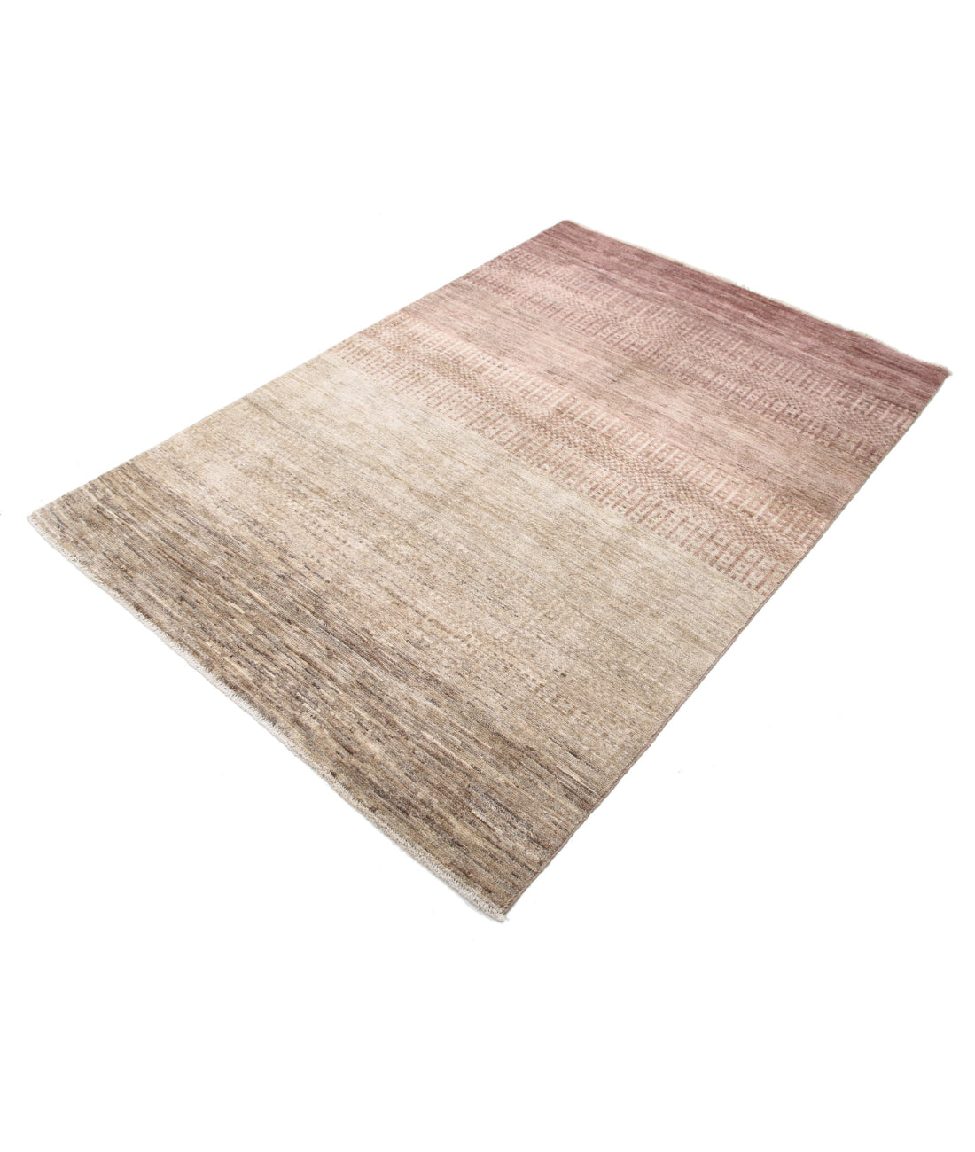 Modcar 4'5'' X 6'6'' Hand-Knotted Wool Rug 4'5'' x 6'6'' (133 X 195) / Beige / N/A