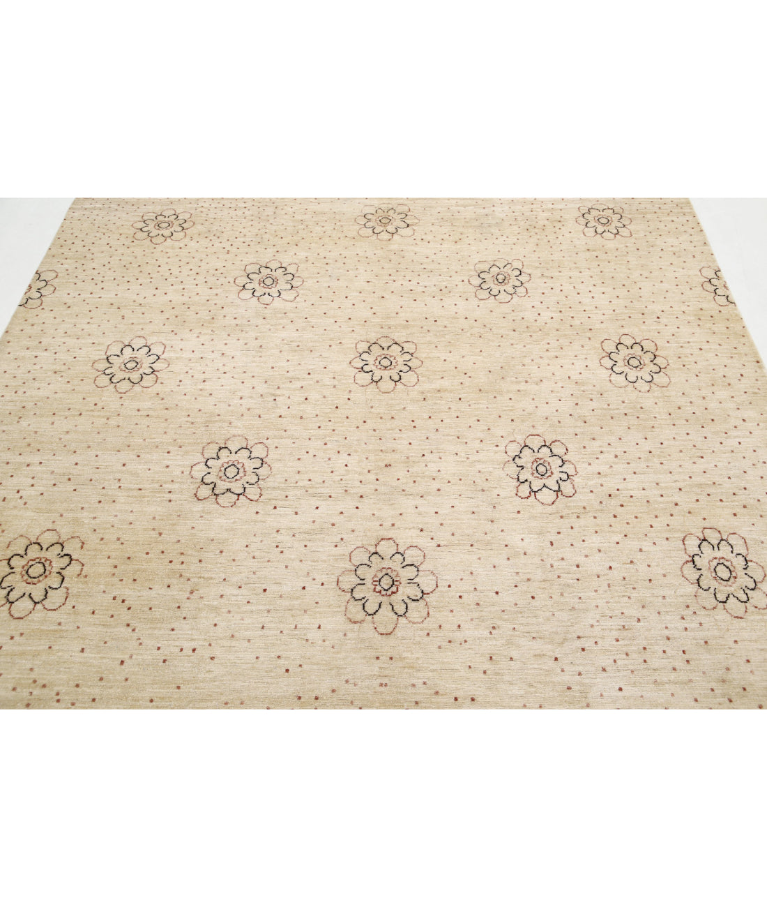 Modcar 6'9'' X 9'5'' Hand-Knotted Wool Rug 6'9'' x 9'5'' (203 X 283) / Beige / N/A