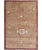 Modcar 5'11'' X 8'9'' Hand-Knotted Wool Rug 5'11'' x 8'9'' (178 X 263) / Beige / N/A