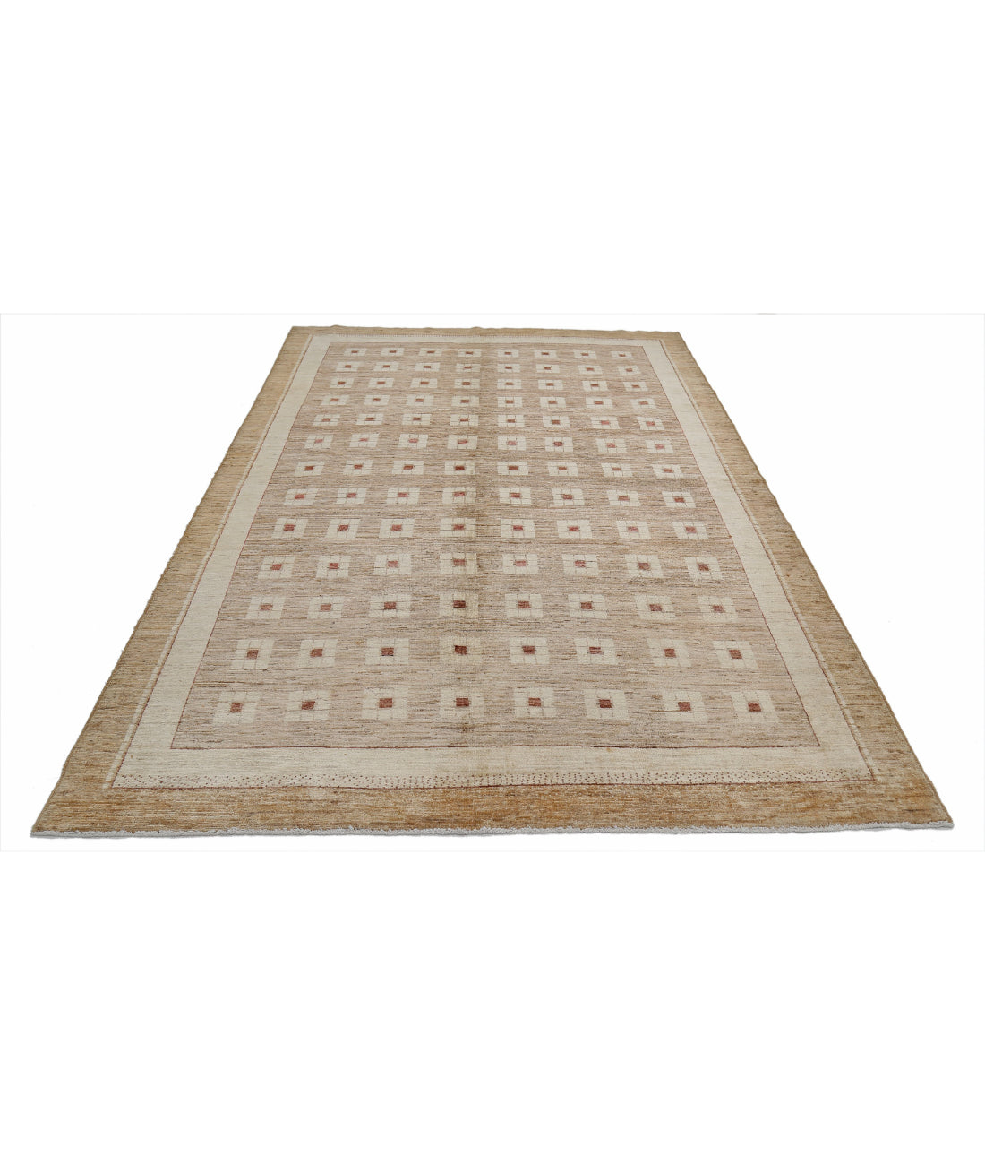 Modcar 5'11'' X 9'3'' Hand-Knotted Wool Rug 5'11'' x 9'3'' (178 X 278) / Beige / N/A