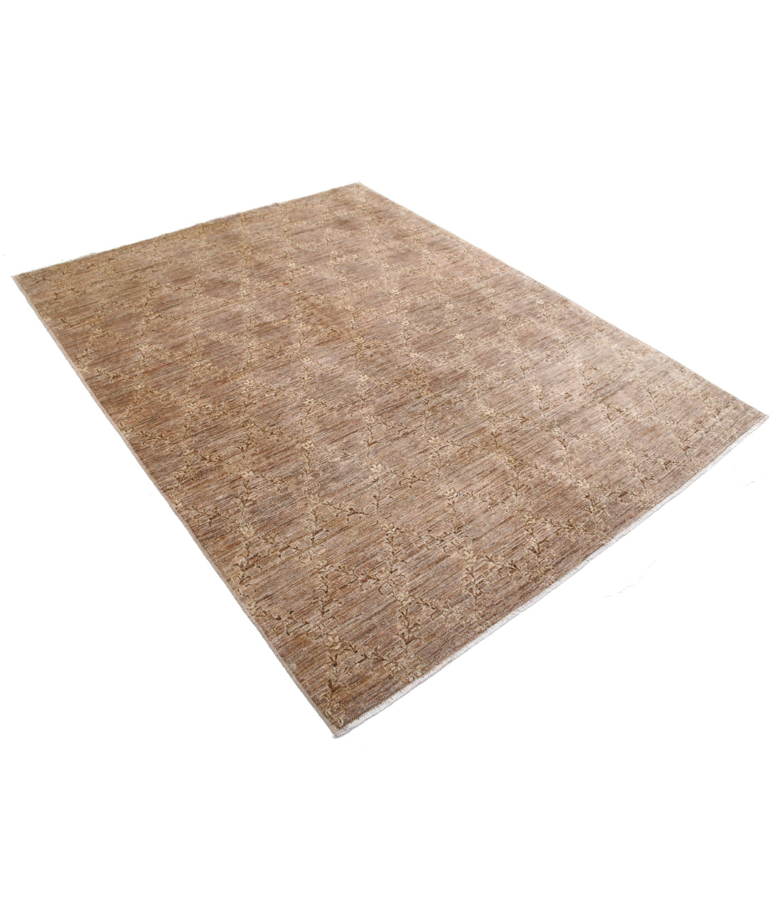 Modcar 5'10'' X 7'9'' Hand-Knotted Wool Rug 5'10'' x 7'9'' (175 X 233) / Beige / N/A