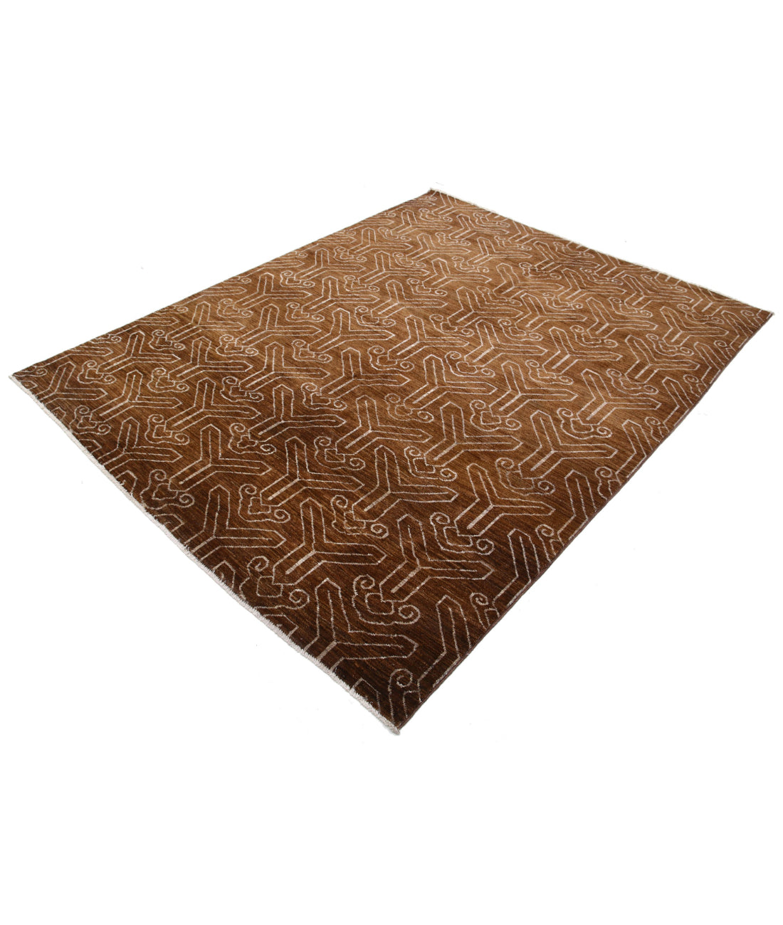 Modcar 6'3'' X 7'9'' Hand-Knotted Wool Rug 6'3'' x 7'9'' (188 X 233) / Multi / N/A