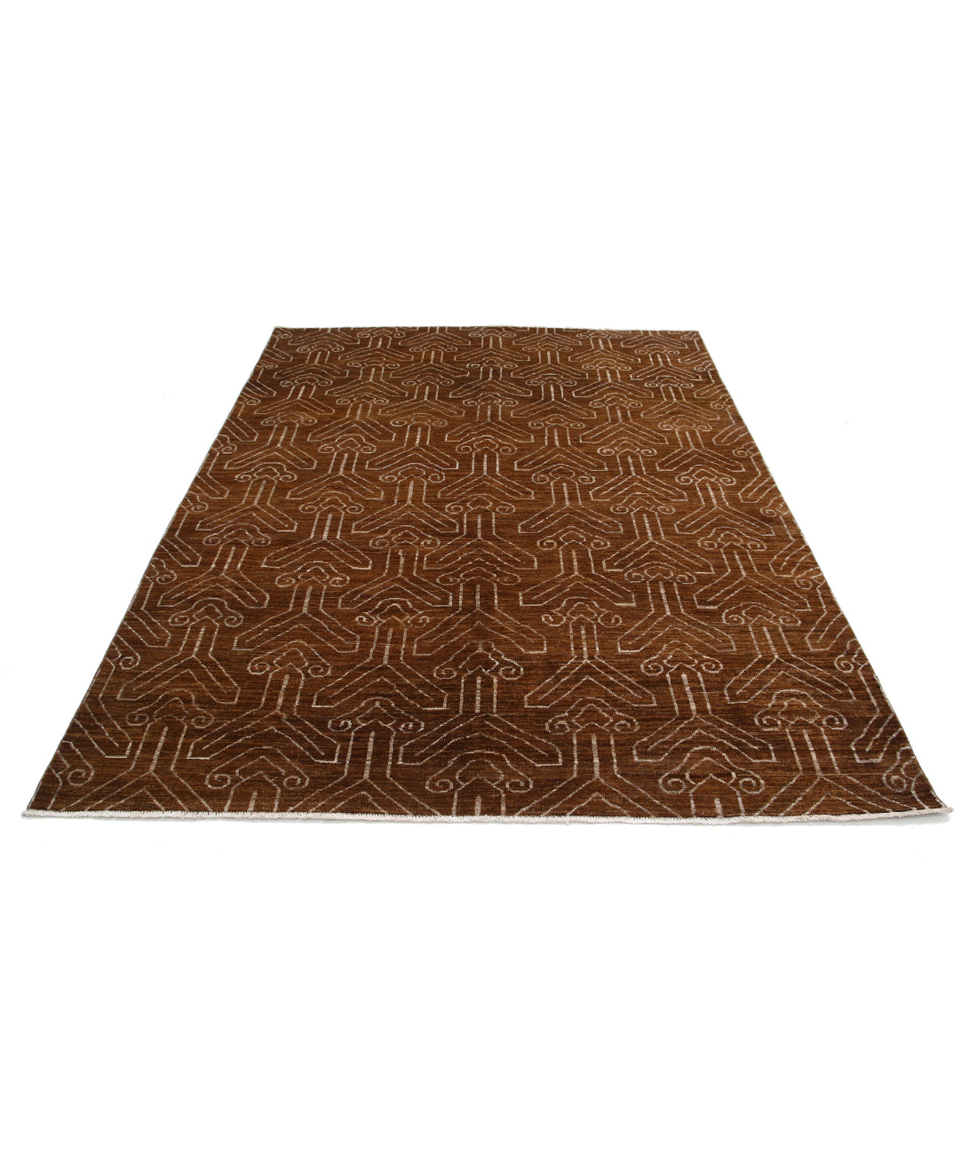 Modcar 6'3'' X 7'9'' Hand-Knotted Wool Rug 6'3'' x 7'9'' (188 X 233) / Multi / N/A