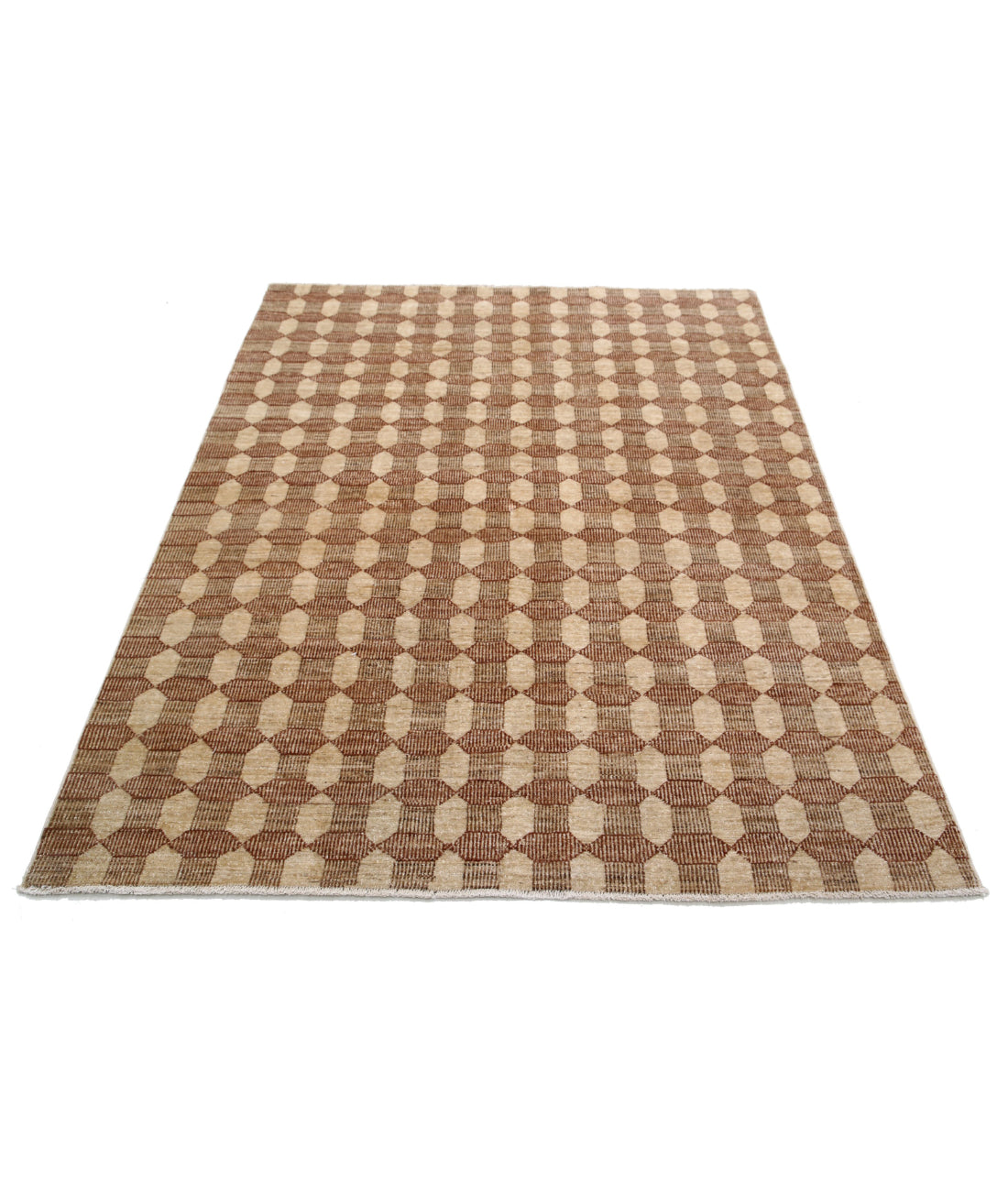 Modcar 4'9'' X 6'1'' Hand-Knotted Wool Rug 4'9'' x 6'1'' (143 X 183) / Multi / N/A