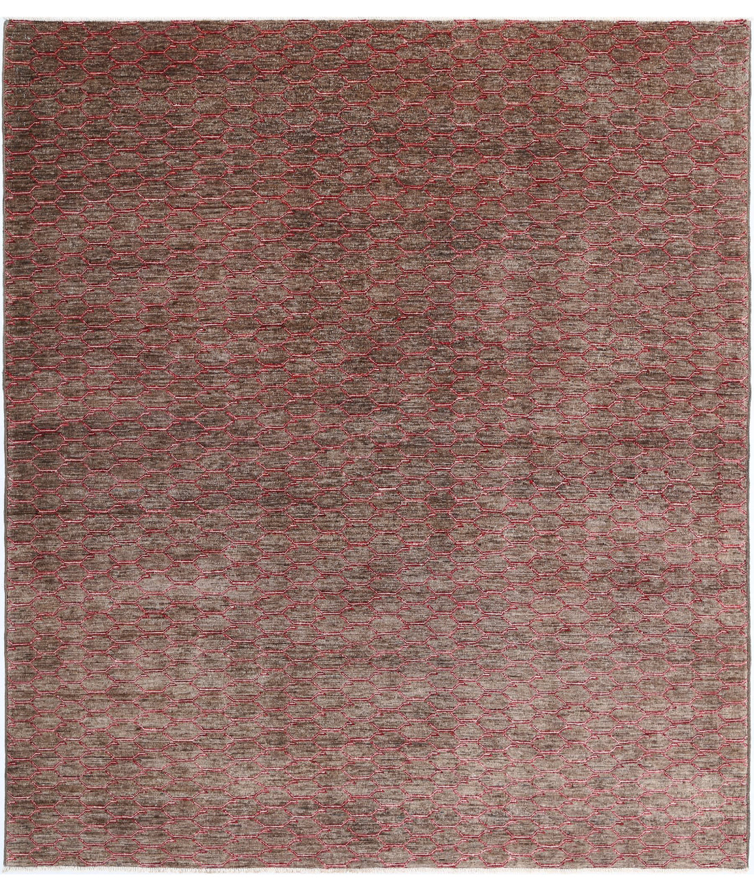 Modcar 6'8'' X 7'8'' Hand-Knotted Wool Rug 6'8'' x 7'8'' (200 X 230) / Multi / N/A