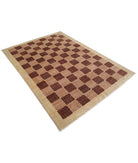 Modcar 5'4'' X 6'8'' Hand-Knotted Wool Rug 5'4'' x 6'8'' (160 X 200) / Beige / N/A