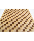 Modcar 6'9'' X 9'7'' Hand-Knotted Wool Rug 6'9'' x 9'7'' (203 X 288) / Beige / N/A