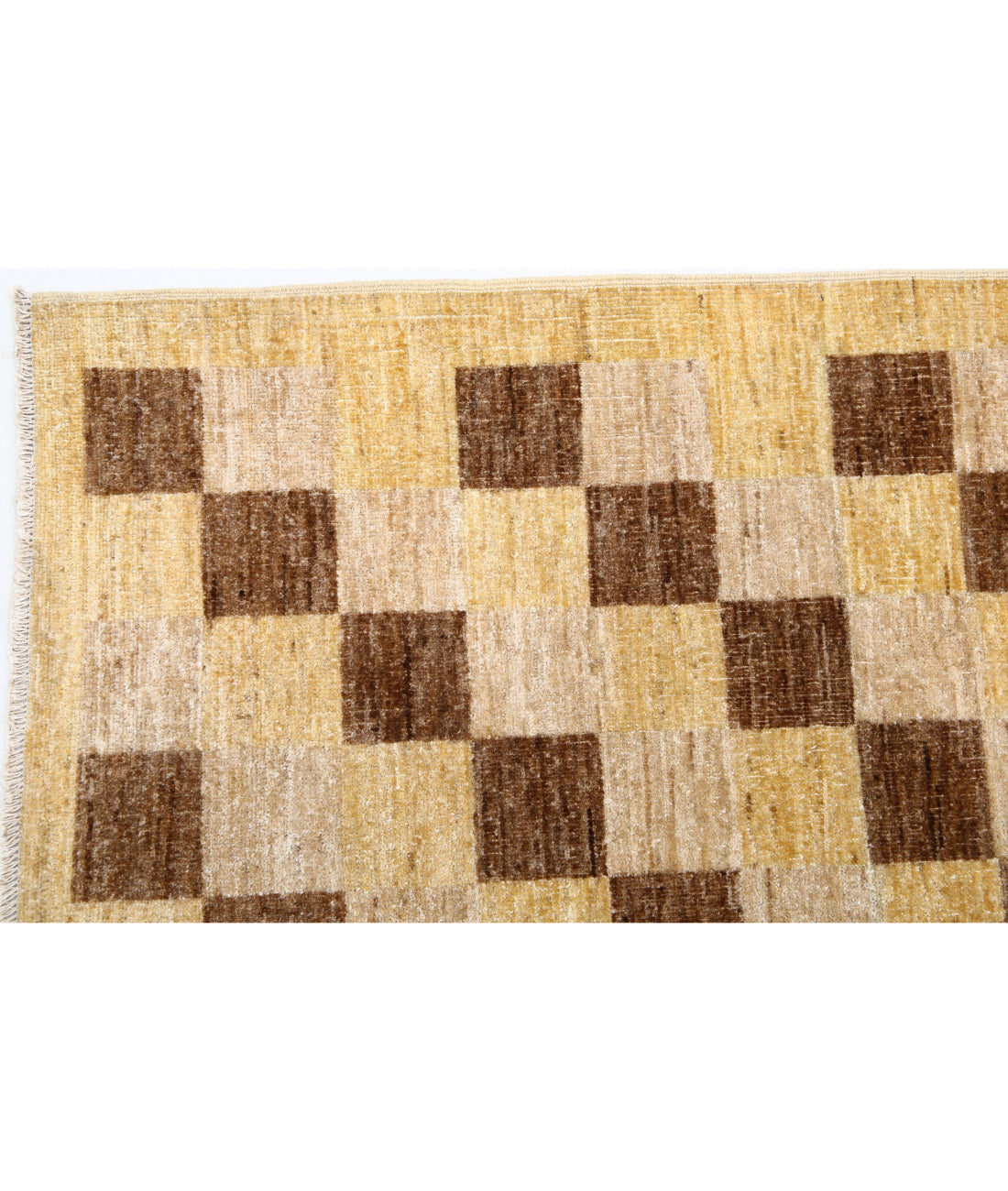 Modcar 6'9'' X 9'7'' Hand-Knotted Wool Rug 6'9'' x 9'7'' (203 X 288) / Beige / N/A