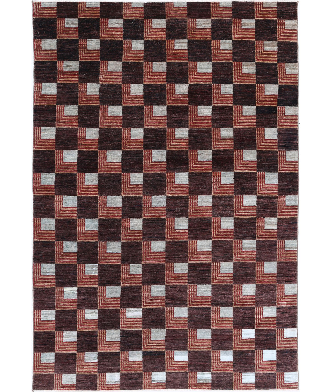 Modcar 5'8'' X 8'5'' Hand-Knotted Wool Rug 5'8'' x 8'5'' (170 X 253) / Multi / N/A