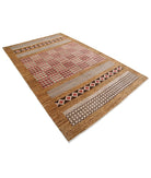 Modcar 6'1'' X 9'10'' Hand-Knotted Wool Rug 6'1'' x 9'10'' (183 X 295) / Beige / N/A