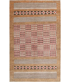 Modcar 6'1'' X 9'10'' Hand-Knotted Wool Rug 6'1'' x 9'10'' (183 X 295) / Beige / N/A