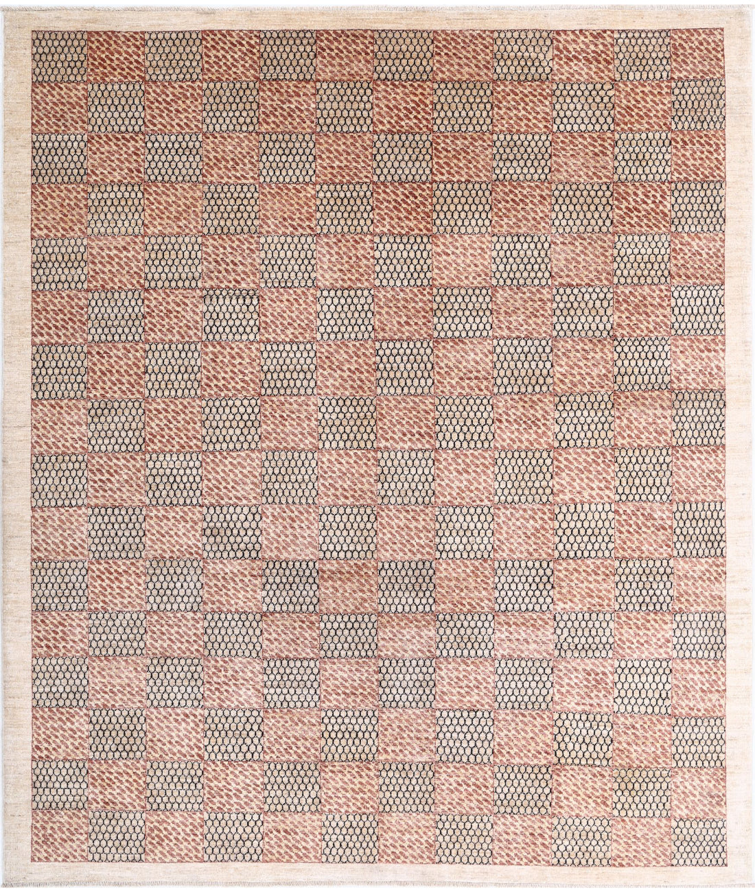 Modcar 6'7'' X 7'8'' Hand-Knotted Wool Rug 6'7'' x 7'8'' (198 X 230) / Multi / N/A