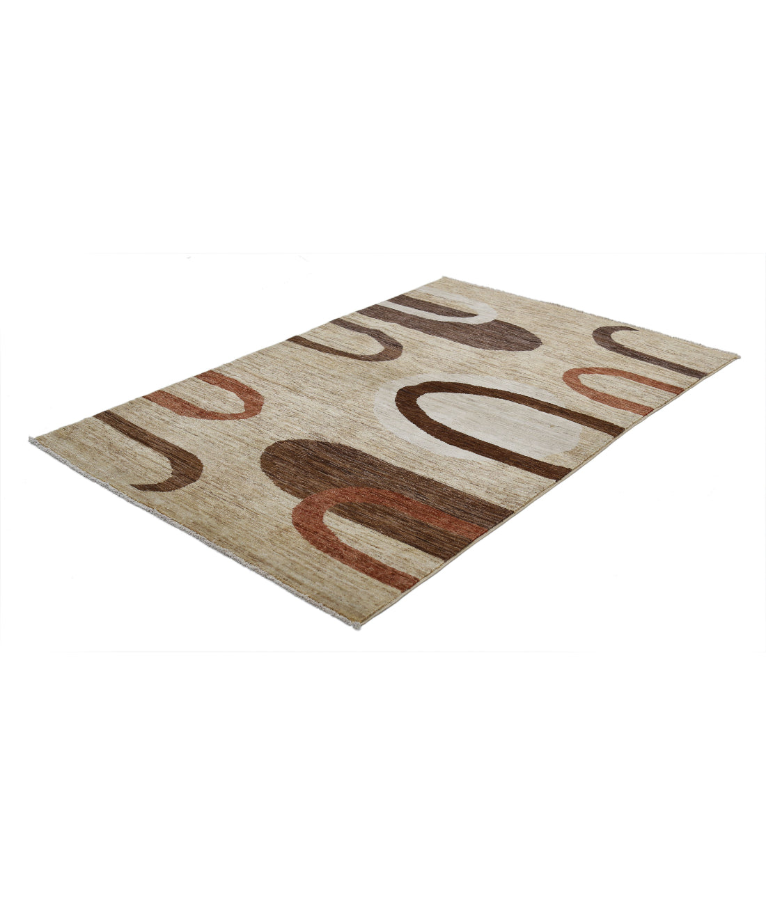 Modcar 3'11'' X 5'11'' Hand-Knotted Wool Rug 3'11'' x 5'11'' (118 X 178) / Multi / N/A