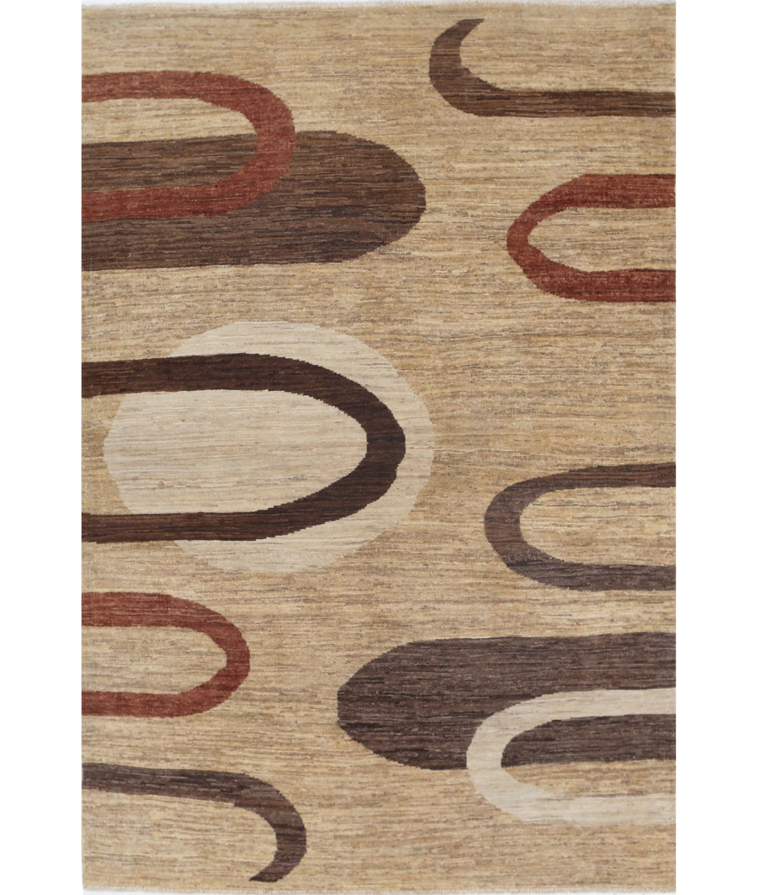 Modcar 3'11'' X 5'11'' Hand-Knotted Wool Rug 3'11'' x 5'11'' (118 X 178) / Multi / N/A