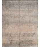 Flare 9' 0" X 11' 11" Hand-Knotted Wool-Silk Rug 9' 0" X 11' 11" (274 X 363) / Grey / Peach