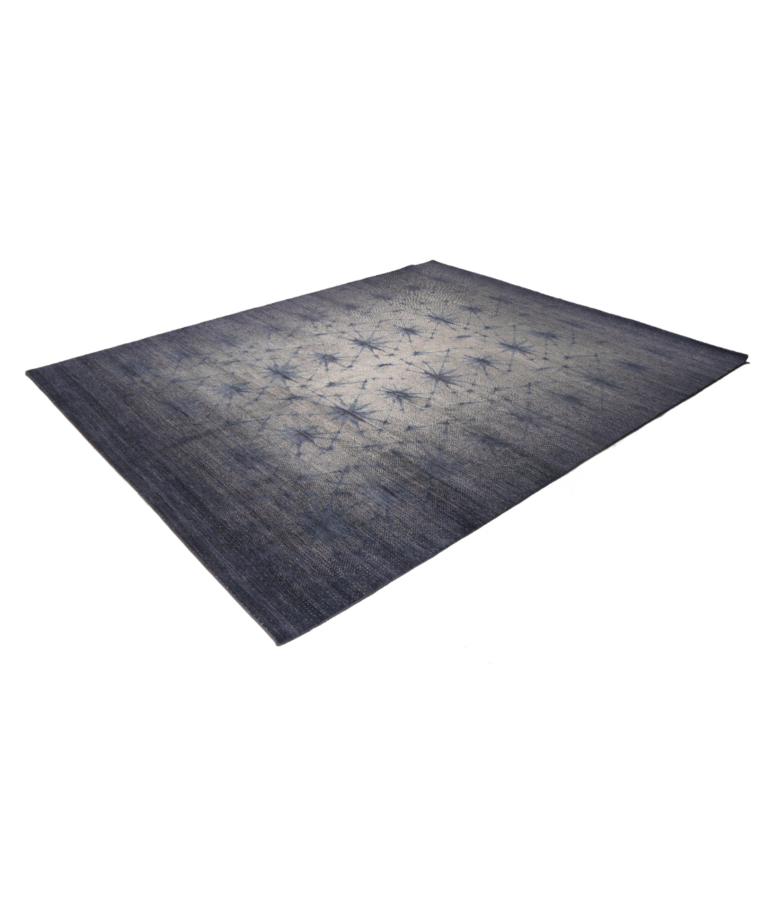 Flare 7' 11" X 9' 8" Hand-Knotted Wool-Silk Rug 7' 11" X 9' 8" (241 X 295) / Blue / Grey