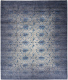 Flare 7' 11" X 9' 8" Hand-Knotted Wool-Silk Rug 7' 11" X 9' 8" (241 X 295) / Blue / Grey