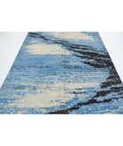 Moroccan 6'3'' X 9'8'' Hand-Knotted Wool Rug 6'3'' x 9'8'' (188 X 290) / Blue / Blue