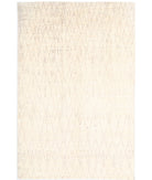 Moroccan 6'0'' X 9'0'' Hand-Knotted Wool Rug 6'0'' x 9'0'' (180 X 270) / Ivory / Taupe