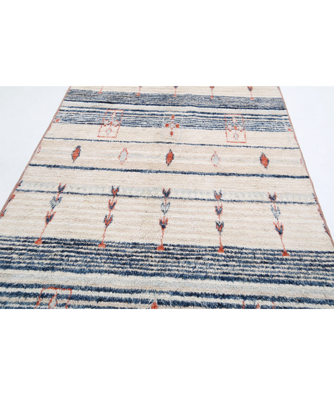 Moroccan 4'11'' X 8'4'' Hand-Knotted Wool Rug 4'11'' x 8'4'' (148 X 250) / Multi / Multi