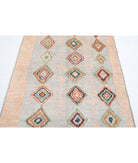 Moroccan 4'2'' X 5'9'' Hand-Knotted Wool Rug 4'2'' x 5'9'' (125 X 173) / Blue / Brown