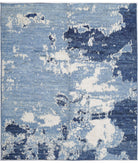 Moroccan 8'0'' X 9'3'' Hand-Knotted Wool Rug 8'0'' x 9'3'' (240 X 278) / Blue / N/A