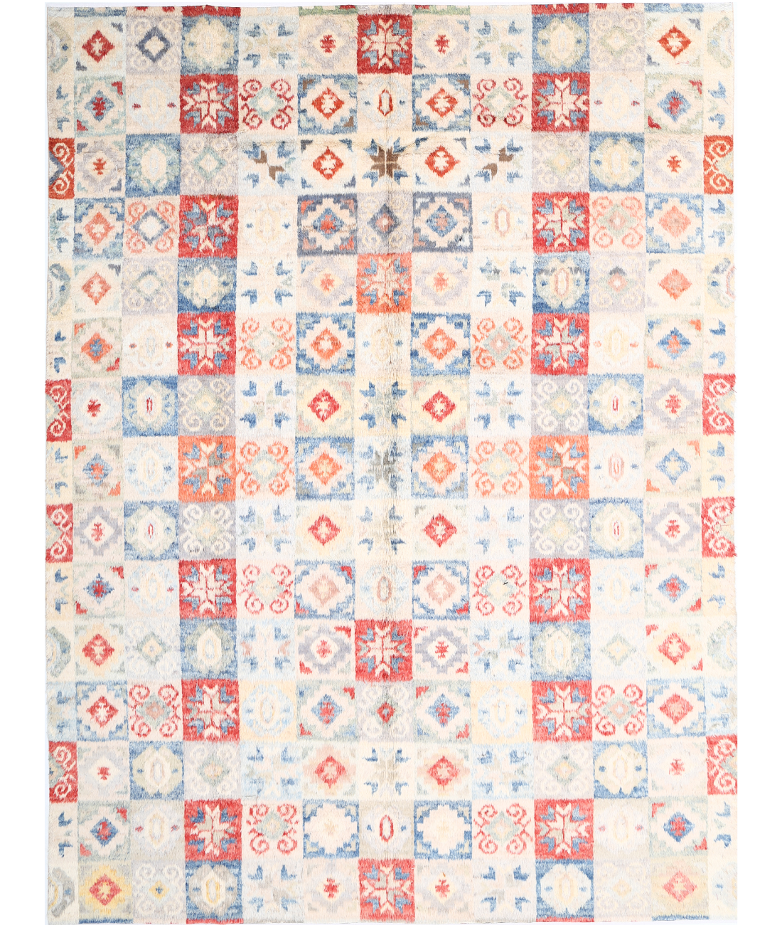 Moroccan 10'7'' X 13'11'' Hand-Knotted Wool Rug 10'7'' x 13'11'' (318 X 418) / Multi / Multi