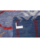 Moroccan 10'7'' X 13'9'' Hand-Knotted Wool Rug 10'7'' x 13'9'' (318 X 413) / Blue / Ivory