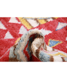 Moroccan 10'6'' X 13'9'' Hand-Knotted Wool Rug 10'6'' x 13'9'' (315 X 413) / Red / Ivory